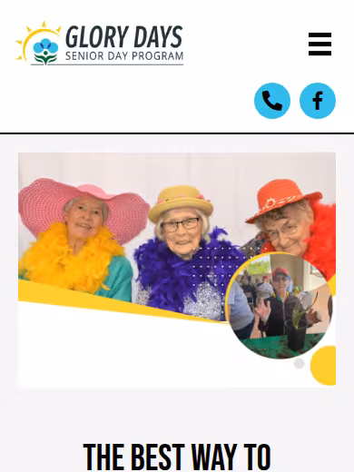 Glory Days Senior Day Program website