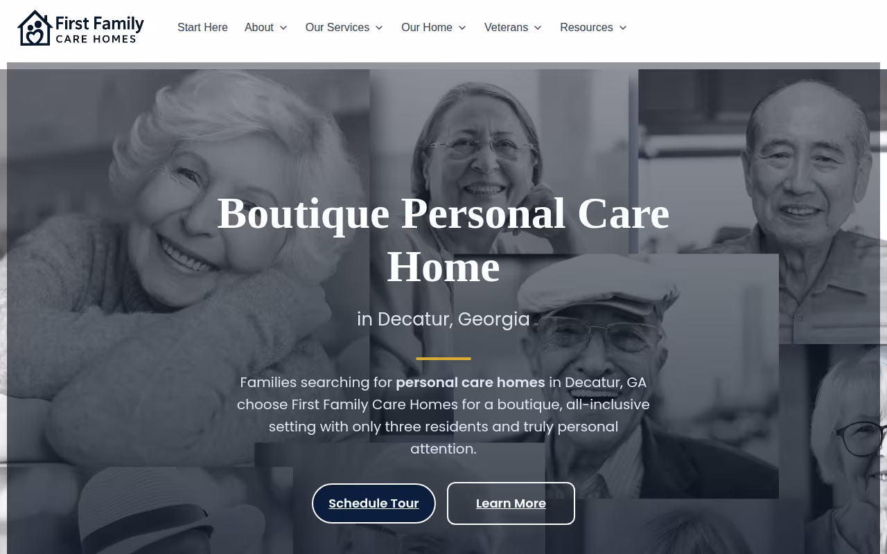 First Family Care Homes website