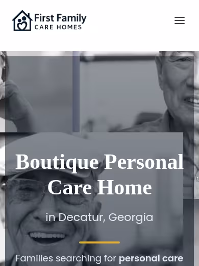 First Family Care Homes website