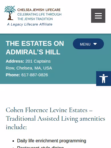Cohen Florence Levine Estates website
