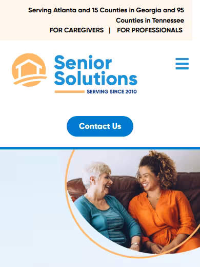 Senior Solutions Home Care website