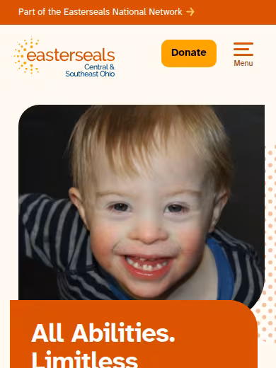 Easter Seals Central and Southeast Ohio website