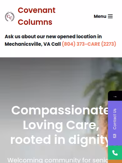 Covenant Columns website