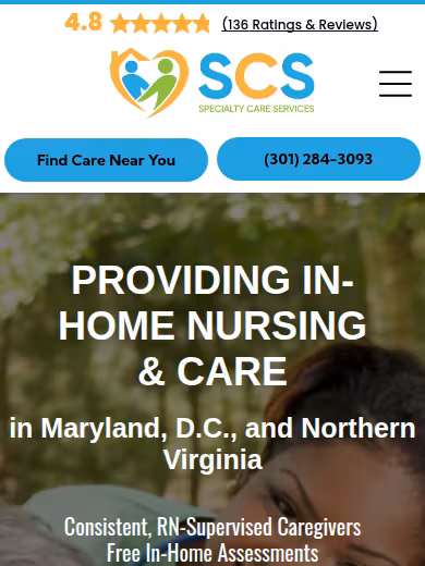 Specialty Care Services website