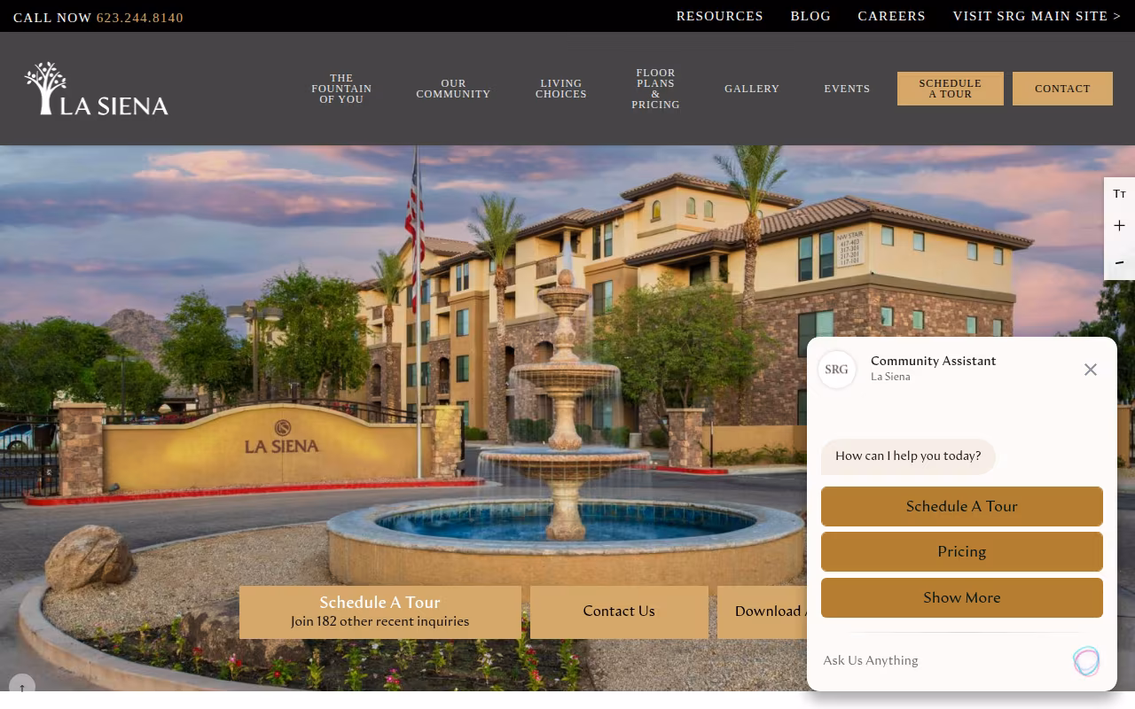 La Siena website