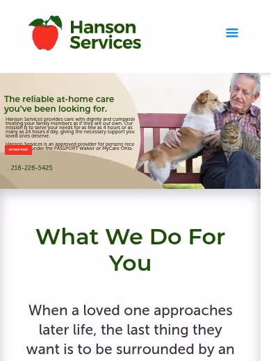 Hanson Services Inc website