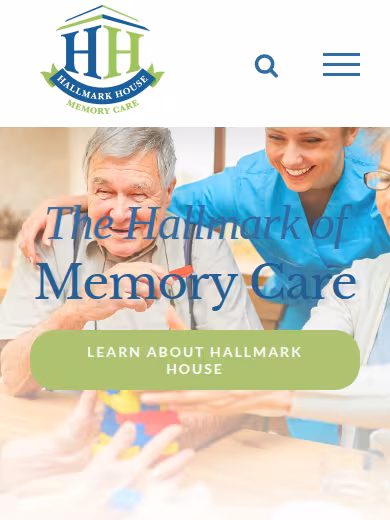 Hallmark House Memory Care website