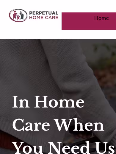 Perpetual Home Care website