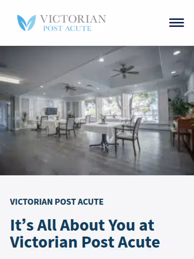 Victorian Post Acute website