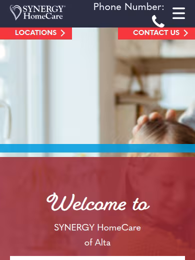 SYNERGY HomeCare of Alta website
