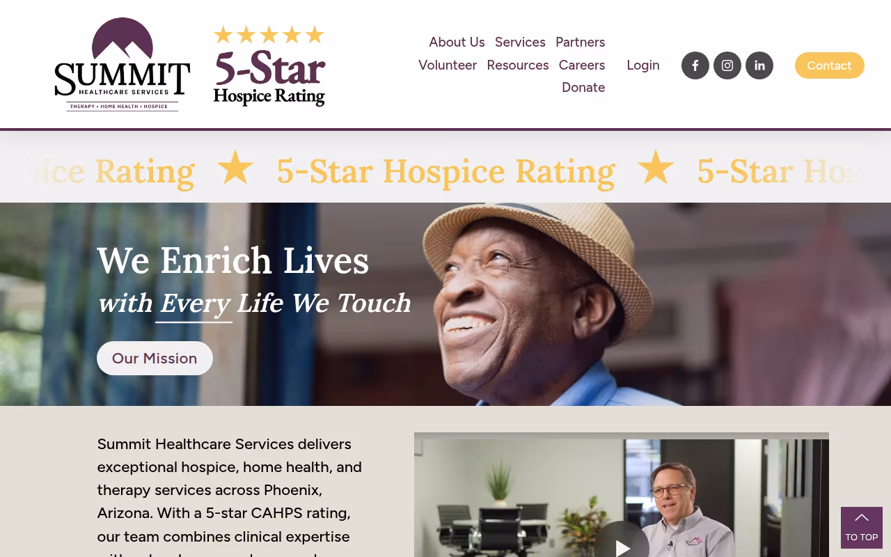 Summit Healthcare Services website
