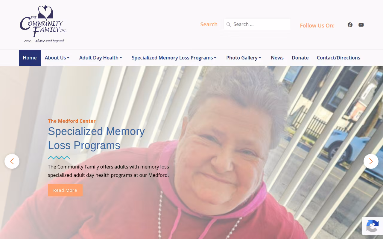 The Community Family Adult Day Care website