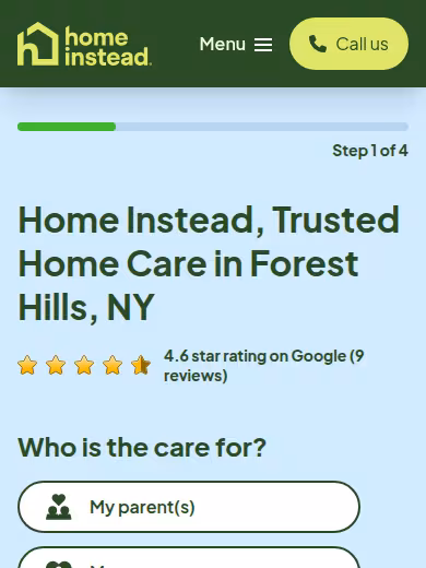 Home Instead website