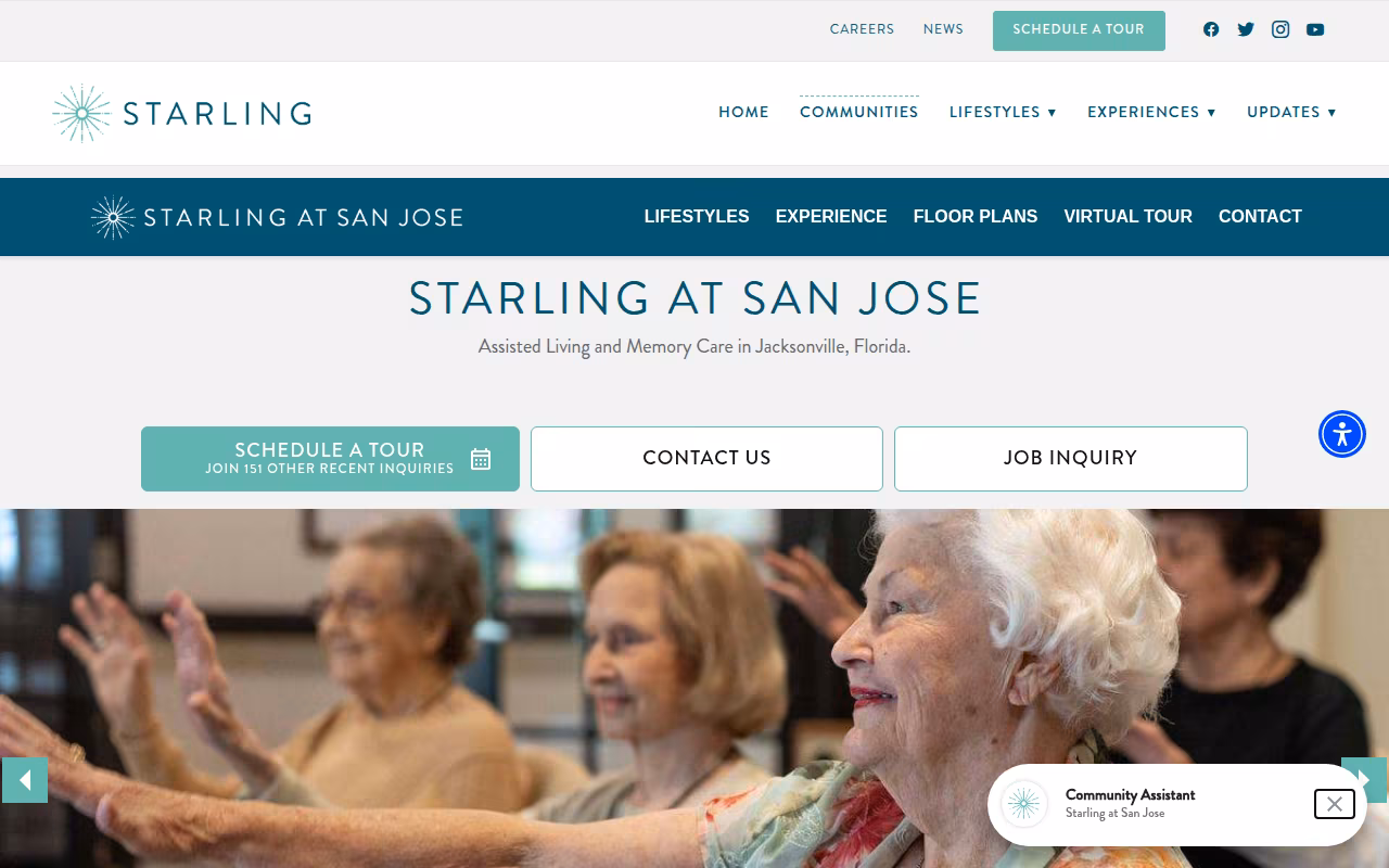 Starling at San Jose website