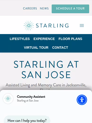 Starling at San Jose website