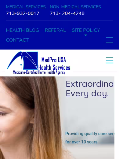 MedPro USA Health Services website