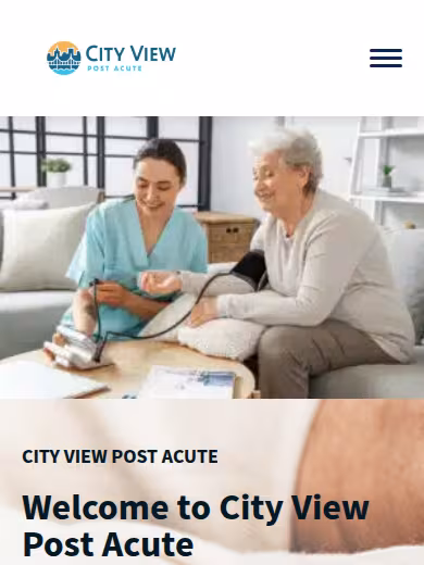 City View Post Acute website