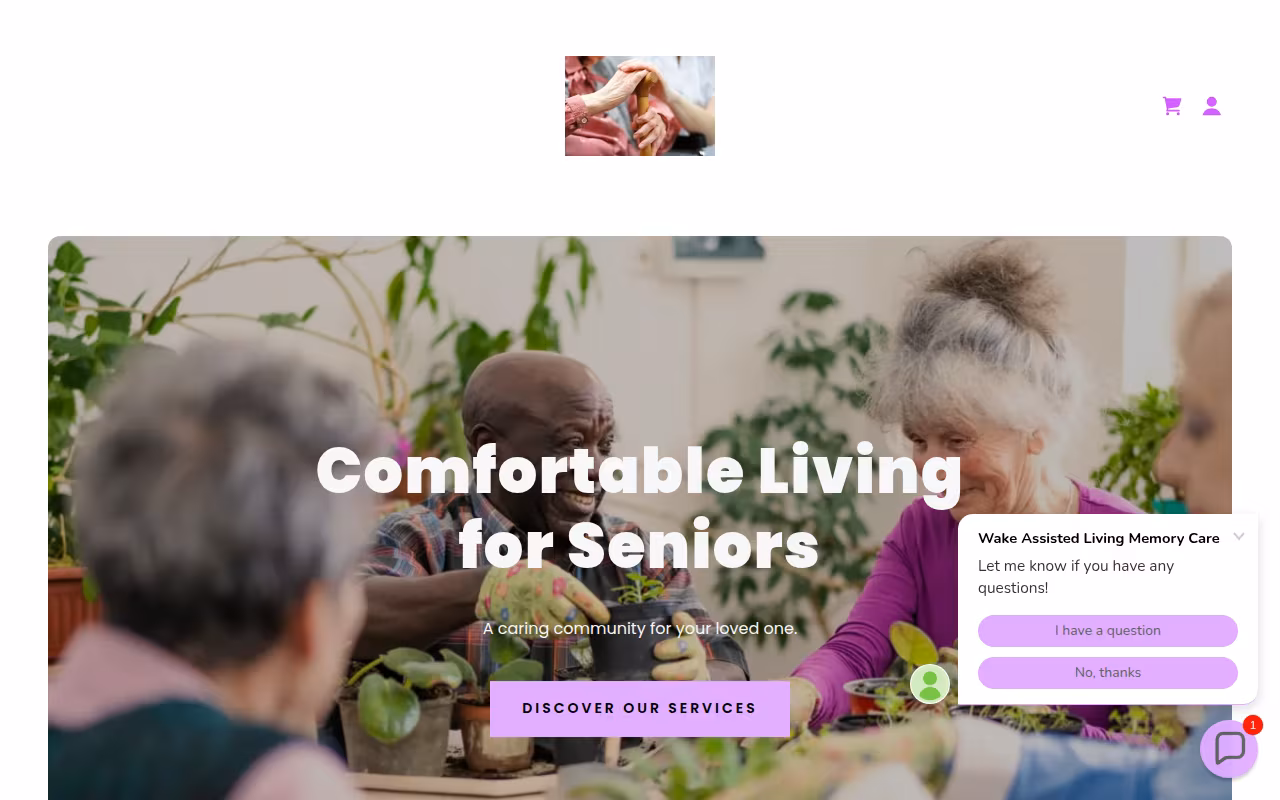 Wake Assisted Living Memory Care website