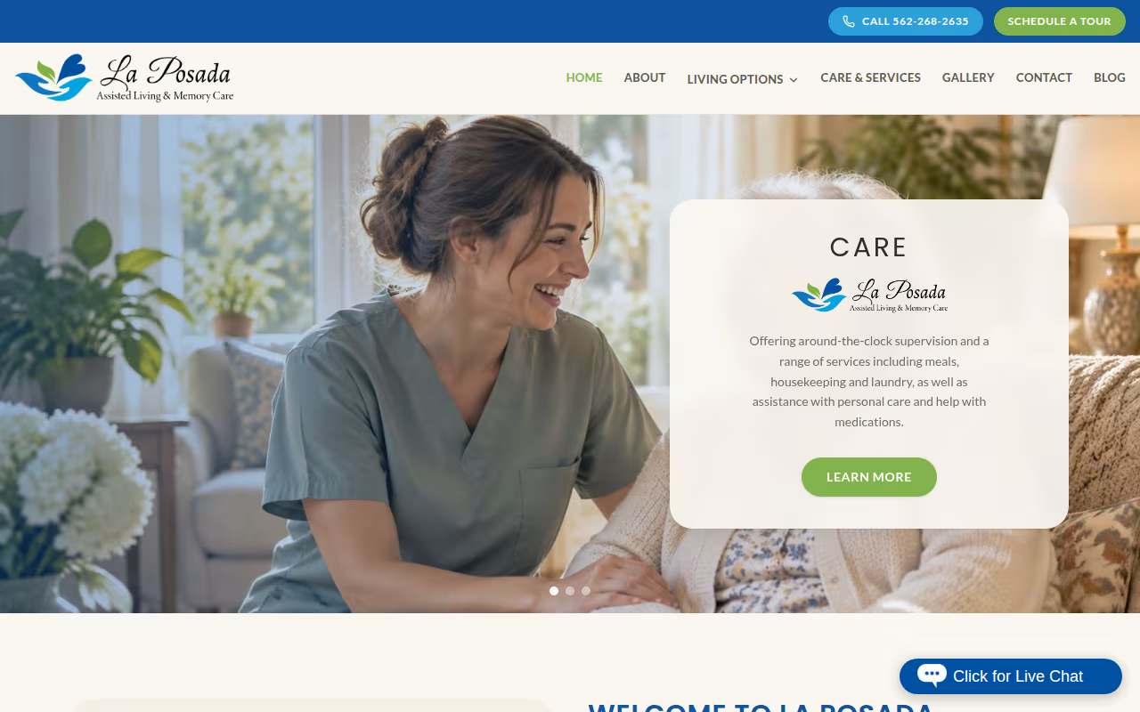 La Posada Assisted Living & Memory Care Community website