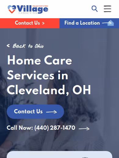 Village Caregiving website