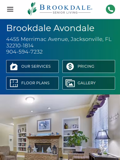 Brookdale Avondale website
