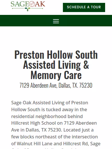The Sage Oak website