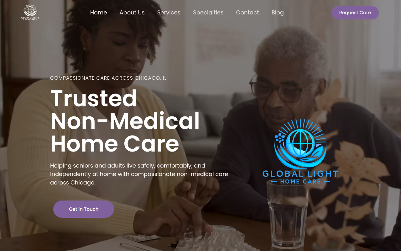 Global Light Homecare LLC website
