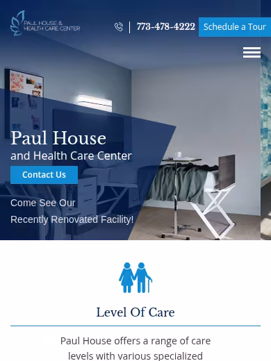 Paul House and Healthcare Center website
