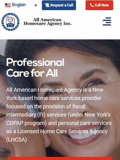 All American Homecare Agency website