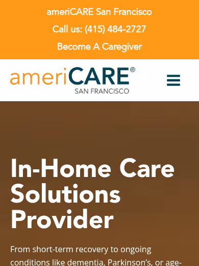 ameriCARE San Francisco website