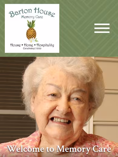 Barton House Memory Care website