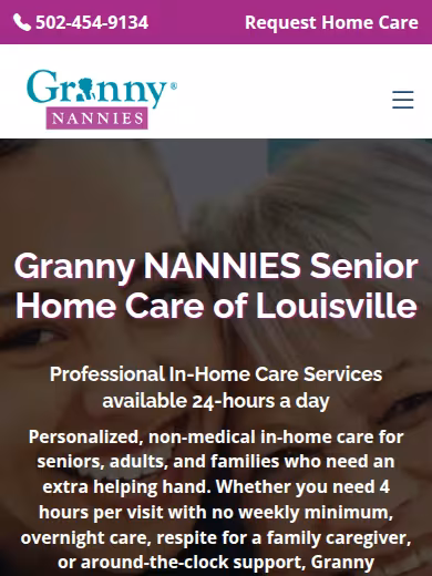 Granny NANNIES of Kentucky & Southern Indiana website