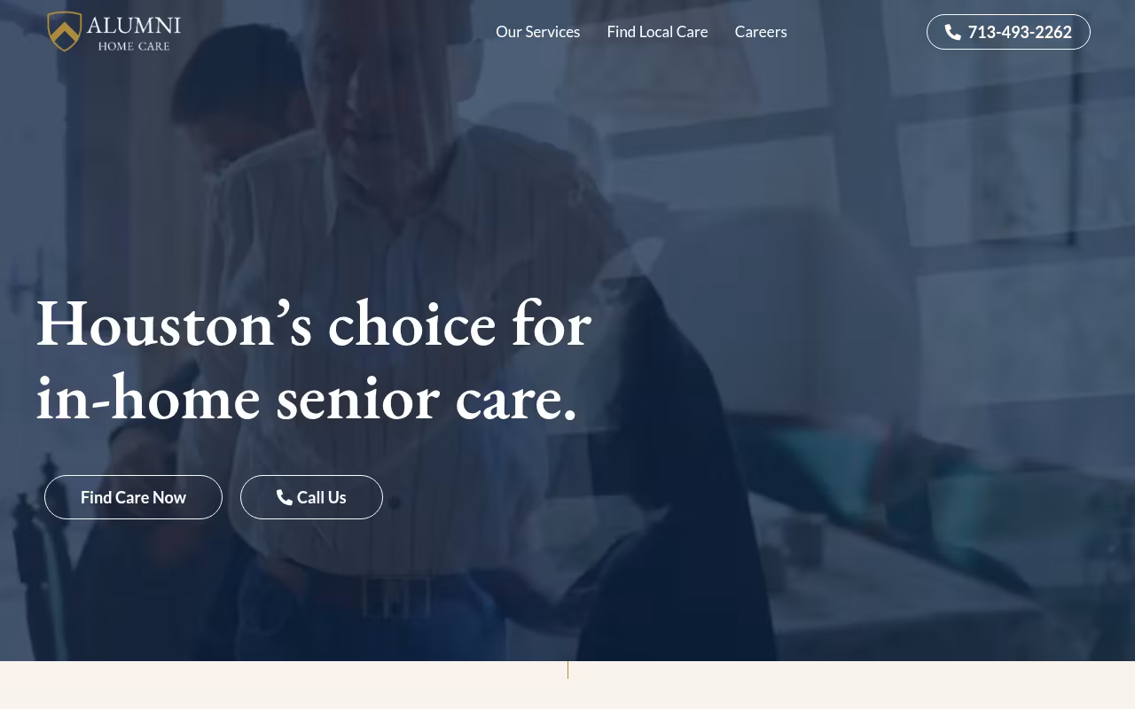 Alumni Home Care website