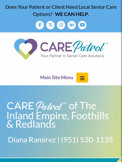 CarePatrol of Inland Empire, Foothills & Redlands website